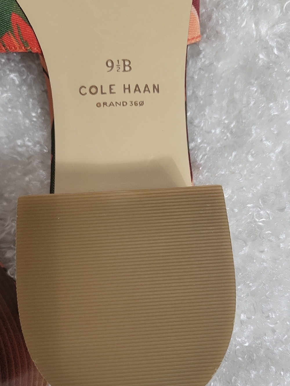 Cole Haan Grand 360 Calli Single Band Slide Sandal Leaf Print size 9 1/2 B - Picture 10 of 16